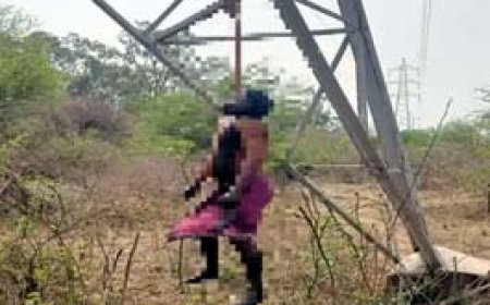 2 बच्चों के पिता ने टावर में लगाई फांसी...परिजनों ने जताई हत्या की आशंका