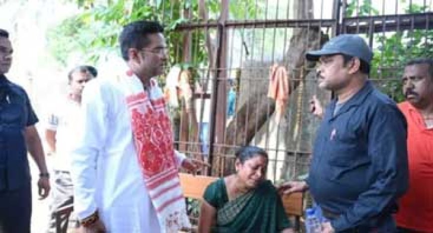 कुम्हारी बस हादसे में मृत कर्मियों के परिजनों से मिले विधायक रिकेश सेन: MLA ने परिवारों का बंधाया ढांढस…