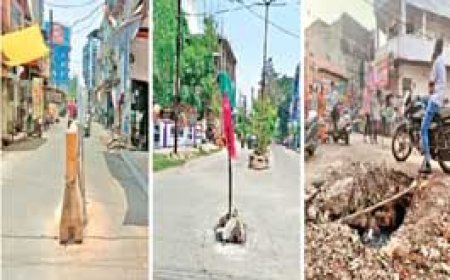 हादसों का शिकार हो रहे लोग......शहर की सड़कों पर मेन होल खुले, चार महीने पहले कहा एक भी नहीं दिखेगा....