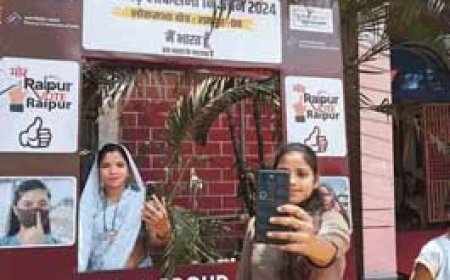 रायपुर लोकसभा सीट पर 3 बजे तक 51.66% मतदान....