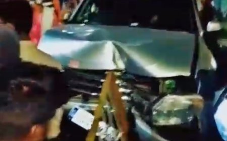 Bhiali सेक्टर 1 के पास कार का एक्सीडेंट हुआ... महिला ICU में