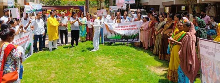 अमर हाइट्स कालोनी में शत प्रतिशत मतदान के लिए नगर निगम ने चलाया जागरूकता अभियान