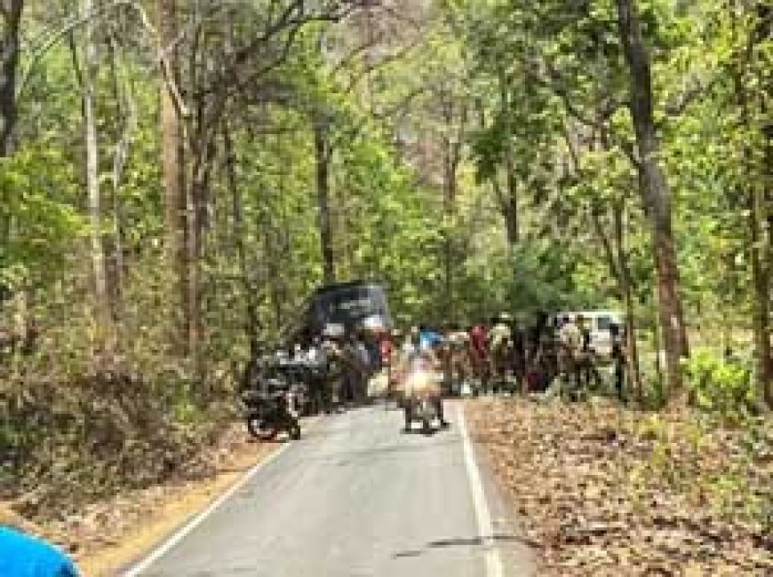 BSF जवानों से भरी बस पेड़ से टकराई, 17 घायल:4 जवानों की हालत गंभीर....