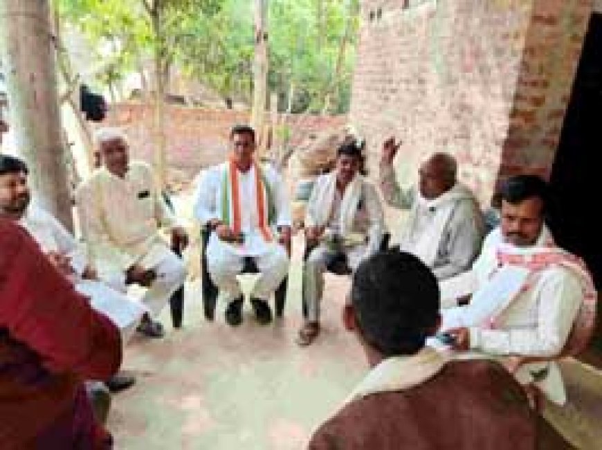 विधायक देवेंद्र ने रायबरेली लोकसभा क्षेत्र में संभाली कमान : जनसंपर्क और नुक्कड़ सभाओं में बहा रहे हैं पसीना