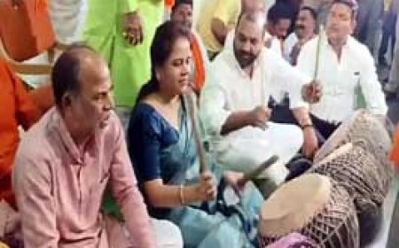 जल संकट को लेकर भाजपा पार्षदों का प्रदर्शन...रायपुर महापौर कक्ष के बाहर नंगाड़ा और थाली बजाकर विरोध