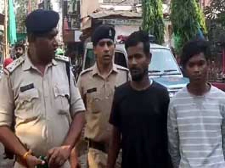 युवक की पिटाई का वीडियो वायरल, आरोपियों का निकला जुलूस:भिलाई में गांजा तस्करी की मुखबिरी करने पर बंधक बनाकर पीटा, 2 गिरफ्तार;1 फरार