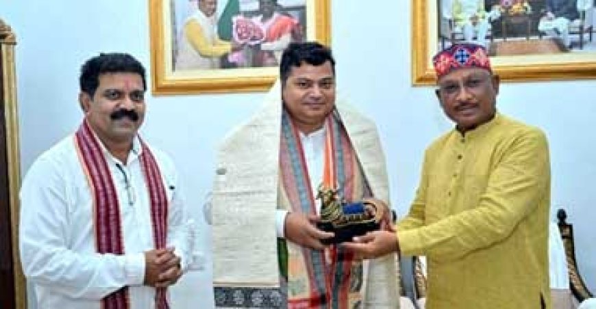 मुख्यमंत्री विष्णु देव साय से केन्द्रीय राज्य मंत्री राजभूषण चौधरी ने की सौजन्य मुलाकात