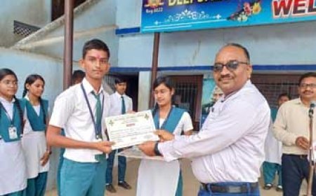 दीपशिखा विद्यालय में अध्यनरत स्काउट- गाइड के विद्यार्थियों का जिला स्तरीय तृतीय सोपान शिविर आयोजित