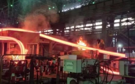 भिलाई स्टील प्लांट में फिर हादसा, 15 फीट की ऊंची केबिन पर रेल पटरी जाकर फंस गई