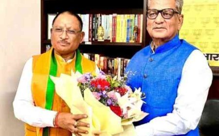 मुख्यमंत्री विष्णुदेव साय ने सिक्किम के नव नियुक्त राज्यपाल ओमप्रकाश माथुर को नई दिल्ली में दी बधाई