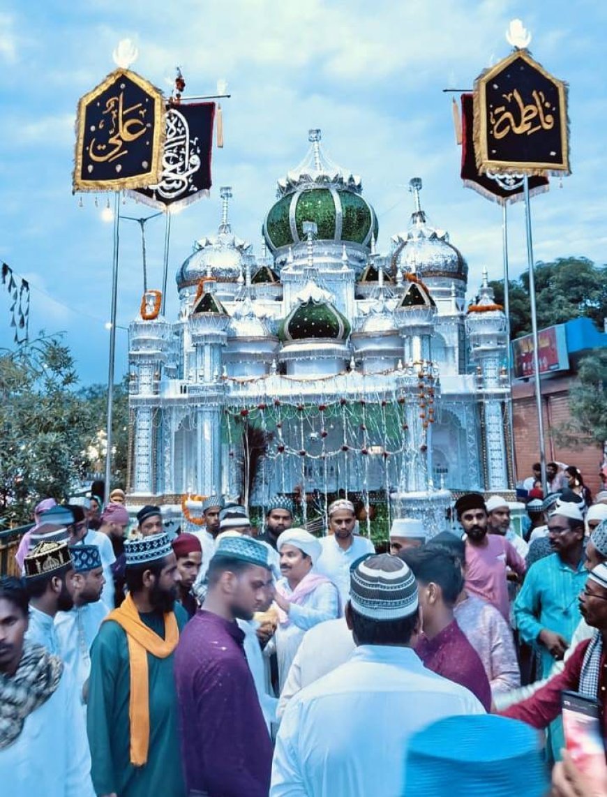 आशूरा पर अकीदतमंदों ने सदा बुलंद की ‘या हुसैन’ की, बारिश में भी फीका नहीं हुआ उत्साह