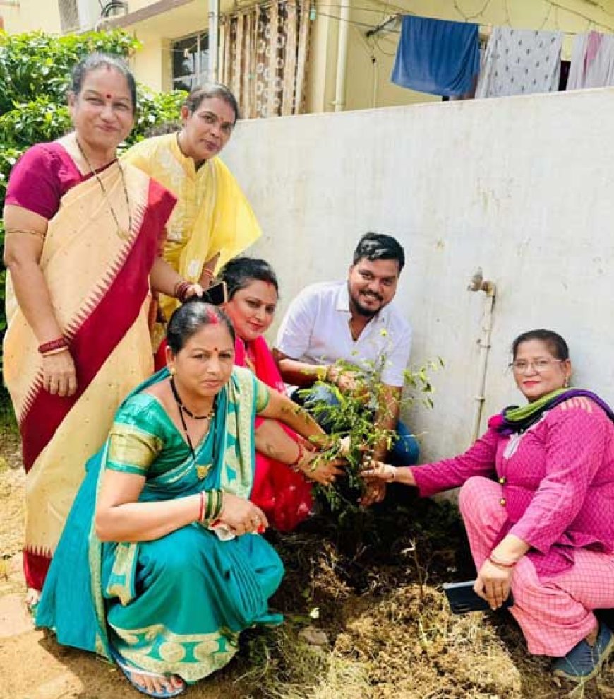 पार्षद अभिषेक मिश्रा ने चैम्बर ऑफ़ कॉमर्स , लघुउद्योग भारती एवं वार्ड की माताओं और बहनों के साथ मिलकर आस पास के रिहाइसी इलाक़ों में एवं पार्कों में पेड़ लगाये
