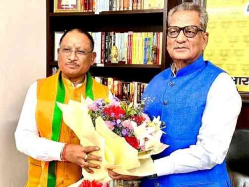 मुख्यमंत्री विष्णुदेव साय ने सिक्किम के नव नियुक्त राज्यपाल ओमप्रकाश माथुर को नई दिल्ली में दी बधाई
