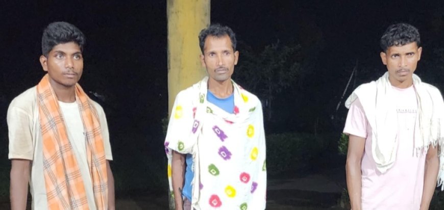 पुसनार के जंगल से 03 माओवादी गिरफ्तार: विस्फोटक, प्रतिबंधित माओवादी संगठन का पाम्पलेट, बैनर बरामद