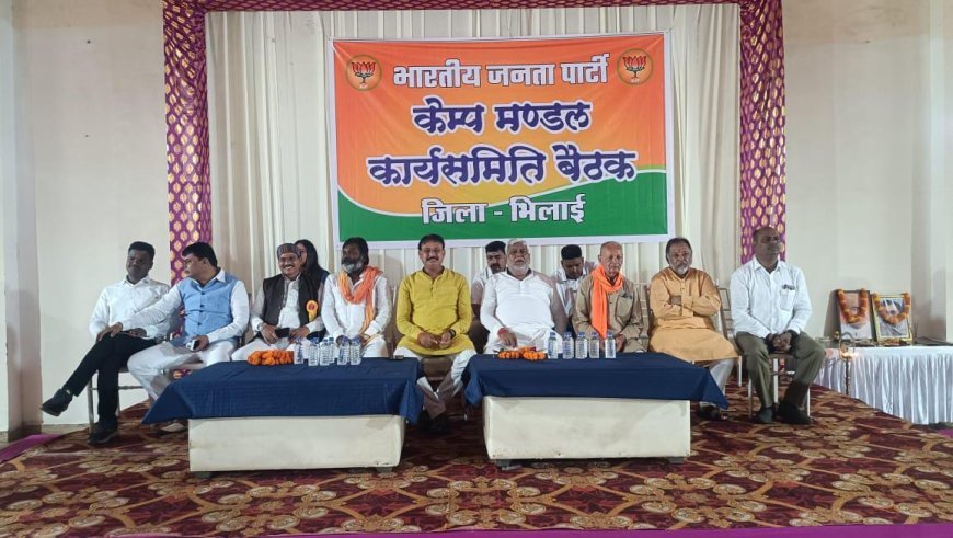 भाजपा कैम्प मंडल कार्यसमिति बैठक संपन्न