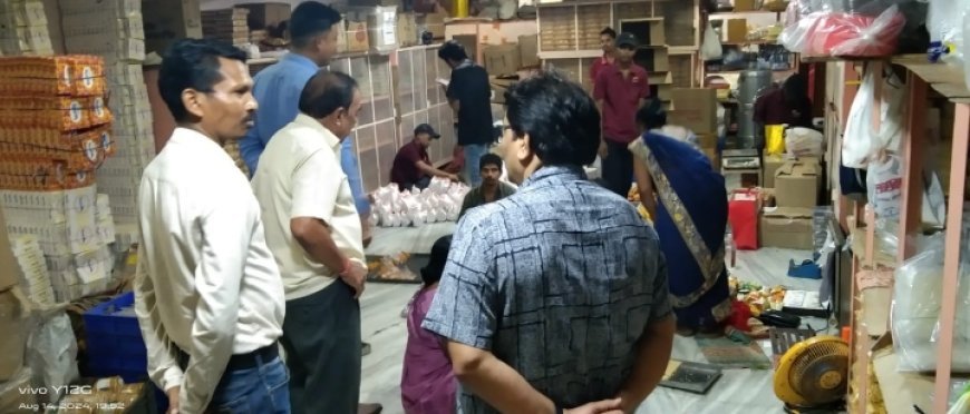 खाद्य विभाग ने दुर्ग के खाद्य प्रतिष्ठानों एवं मिठाई दुकानों का किया निरीक्षण, 35 हजार रुपए का लगाया जुर्माना