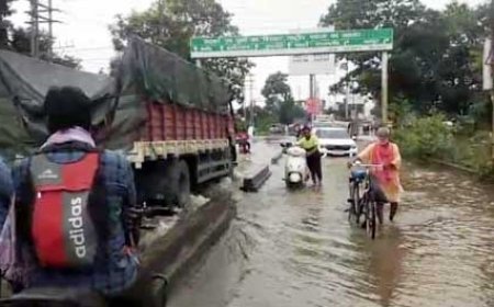 शिवनाथ नदी में 2 लाख 4 हजार 346 क्यूसेक जल प्रवाह.......रहे सावधान....