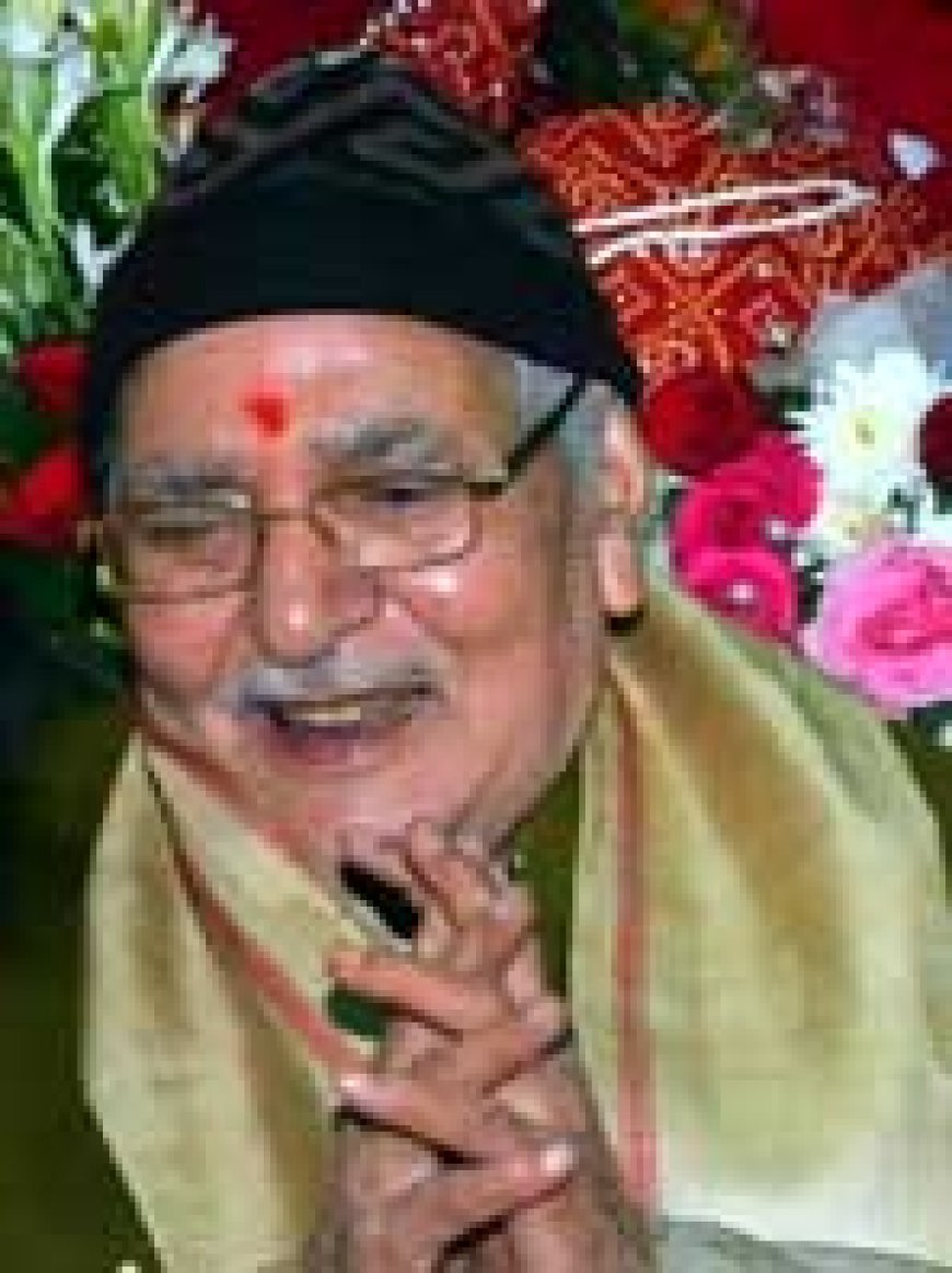 भाजपा के राष्ट्रीय उपाध्यक्ष एवम पूर्व सांसद सुश्री सरोज पाण्डेय के पिता श्याम जी पाण्डेय का निधन, अंतिम संस्कार आज...