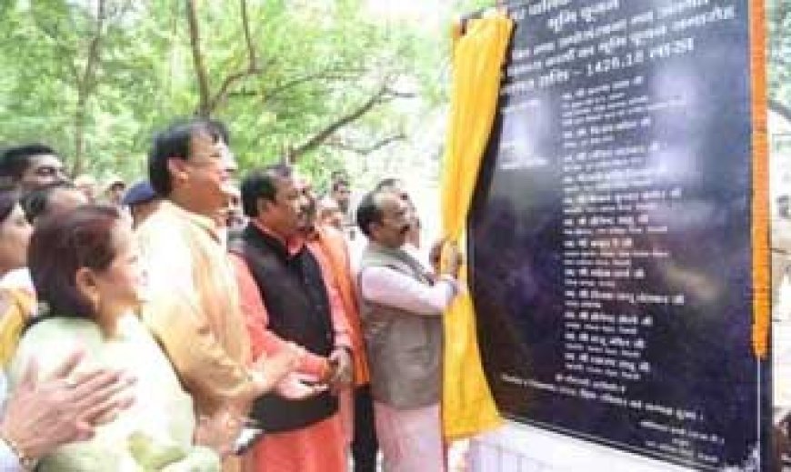 उप मुख्यमंत्री अरुण साव ने रिसाली में 14.26 करोड़ रुपए के विकास कार्यों का किया भूमिपूजन