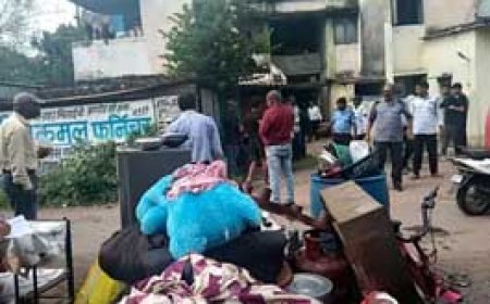 भिलाई में 50 से अधिक अवैध कब्जेदारों के खिलाफ एक्शन......बीएसपी की टीम ने मकान खाली कराया