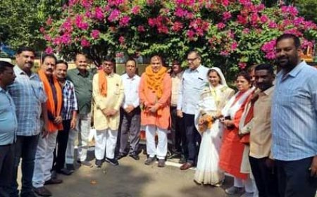 अंबागढ़ चौकी में भाजपा कार्यकर्ताओं ने रेस्ट हाउस में भव्य स्वागत एवं अभिनंदन