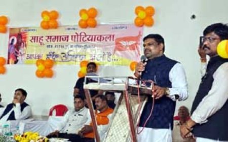 पोटियाकला में माँ कर्मा भवन का विधायक गजेन्द्र यादव ने किया लोकार्पण 