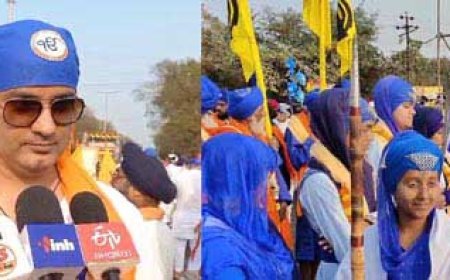 श्री गुरू गोविंद सिंघ साहिब जी के प्रकाश पर्व को समर्पित नगर कीर्तन का आयोजन किया गया