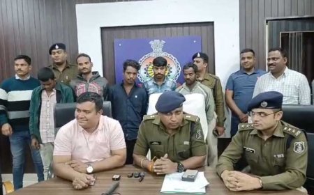 सेन्ट्रिग प्लेट एवं कॉक्रिट मिक्चर मशीन चोर गिरोह दुर्ग पुलिस की गिरफ्त में