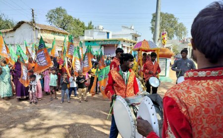भारतीय जनता पार्टी का नगर पंचायत भिंभौरी के लिए अध्यक्ष एवं पार्षद पद हेतु नामांकन रैली भव्य रूप से आयोजन