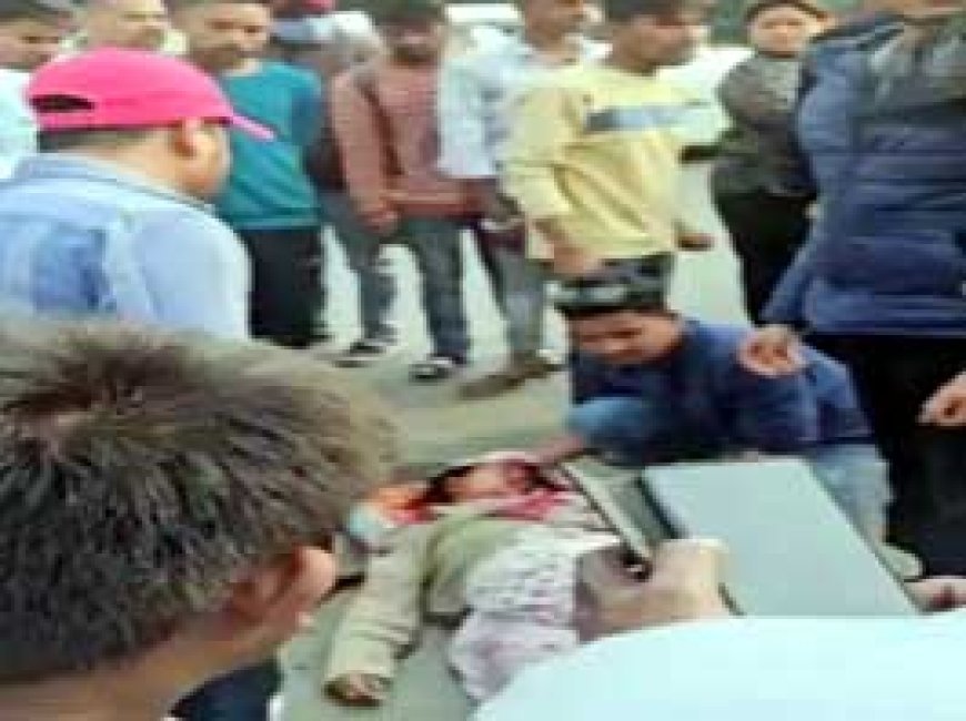 महिला खड़ी थी, मौत बनकर ई-रिक्शा आ गया, 20 मिनट तक तड़पती रही, सिग्नल तोड़कर जा रहा था
