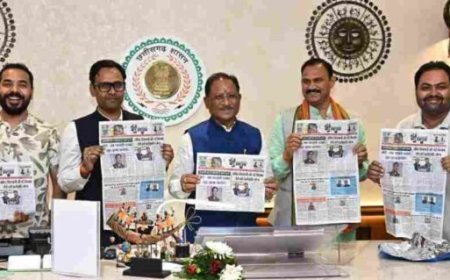 मुख्यमंत्री विष्णु देव साय ने किया ‘गुलाल’ होली विशेषांक का विमोचन