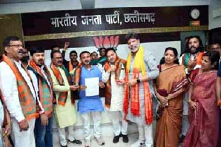 जिपं सदस्य संदीप यदु ने ली प्रदेश अध्यक्ष देव के हाथों भाजपा की सदस्यता