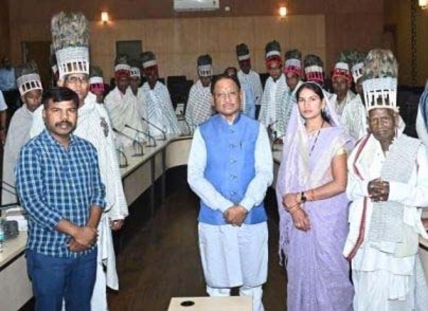 मुख्यमंत्री विष्णुदेव साय से अखिल भारतीय रामनामी महासभा के प्रतिनिधियों ने की सौजन्य भेंट