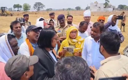 ब्रेकिंग न्यूज : भारतमाला सड़क परियोजना में भू-अधिग्रहण को लेकर किसानों का उग्र प्रदर्शन, मुआवजा विसंगति पर उठाए सवाल