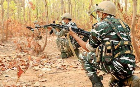 बॉर्डर पर नक्सलियों के खिलाफ बड़ी कार्रवाई: CRPF और C-60 कमांडोज ने 4 माओवादियों को किया ढेर