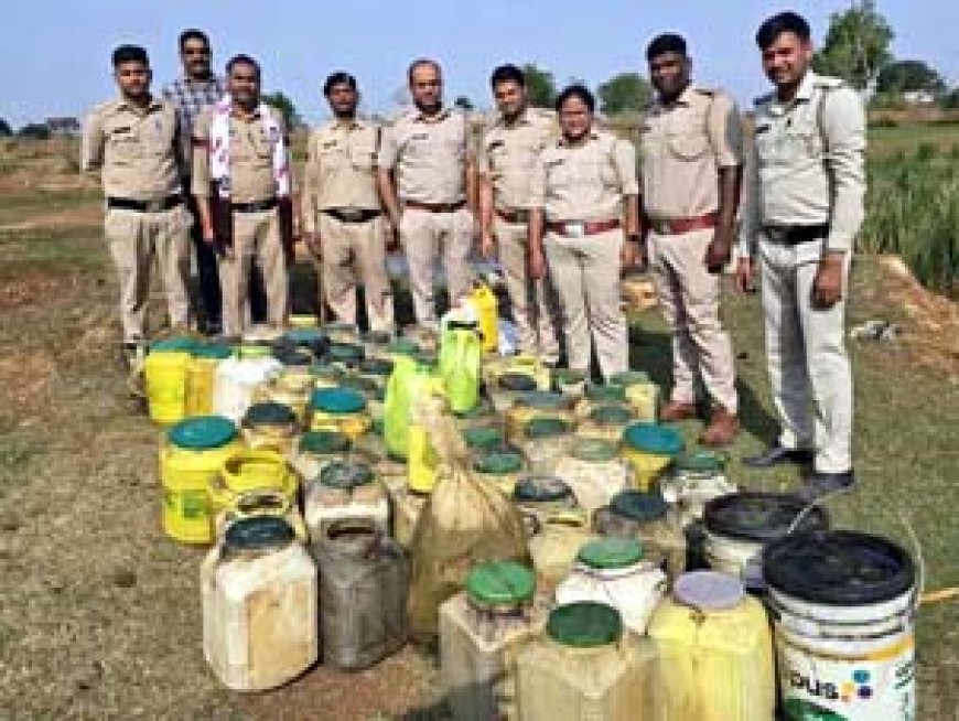 बिलासपुर में अवैध शराब का बड़ा खुलासा: 1.15 लाख की सामग्री जब्त, चार गिरफ्तार