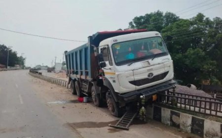 अटारी मोड़ बना ब्लैक स्पॉट, फिर तेज रफ्तार हाइवा चढ़ी डिवाइडर पर