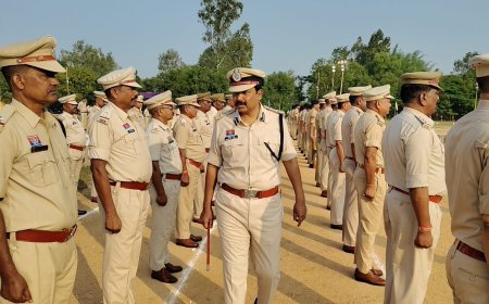 जनरल परेड में डीआईजी-एसएसपी ने ली सलामी, जवानों को फिटनेस और अनुशासन का दिया संदेश