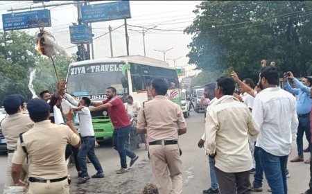 कांग्रेस भवन को ईडी द्वारा अटैच किए जाने पर भड़की कांग्रेस, दुर्ग में किया भाजपा और ईडी का पुतला दहन