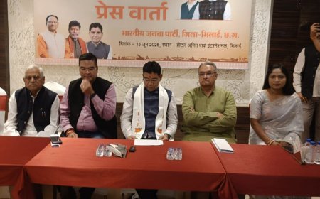 भिलाई में बोले मंत्री टंकाराम वर्मा: मोदी सरकार के 11 साल ‘सेवा से सुशासन’ तक, भारत के अमृतकाल की नींव रखी