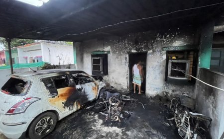 "ताला लगाकर जलाया घर: दुर्ग के नंदिनी टाउनशिप में आगजनी की सनसनीखेज वारदात"