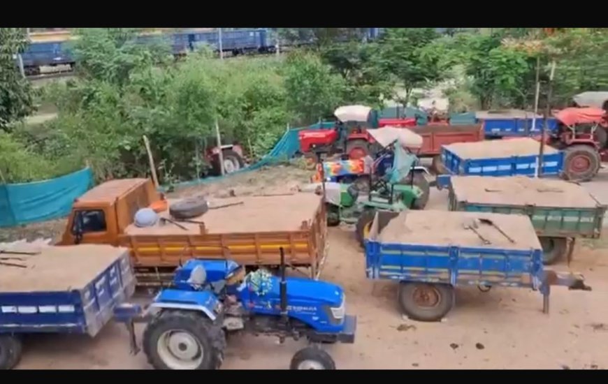 "बिलासपुर में अवैध रेत खनन पर ताबड़तोड़ कार्रवाई: 86 मामलों में कार्रवाई, 31 पर FIR"