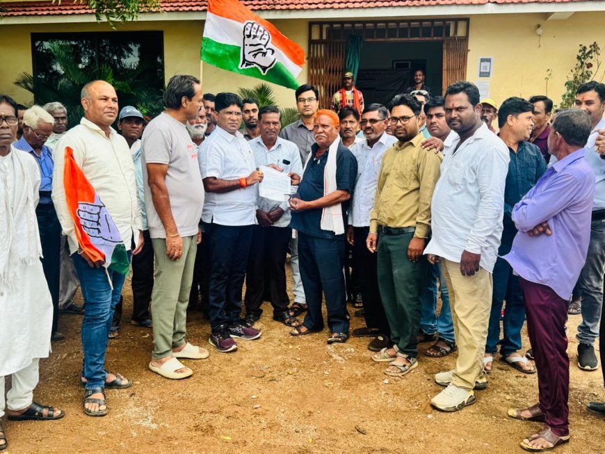 खाद-बीज की किल्लत पर गरमाया सियासी माहौल: औंधी-बटंग सोसायटी पहुँचे दुर्ग कांग्रेस अध्यक्ष राकेश ठाकुर
