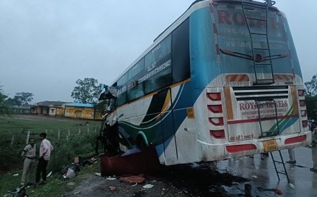 अभनपुर में भीषण बस हादसा: तीन यात्रियों की मौत, छह गंभीर रूप से घायल