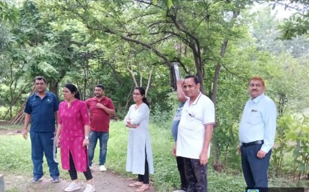 आत्मानंद उद्यान का होगा विस्तार: रिसाली निगम आयुक्त ने दिए निर्देश