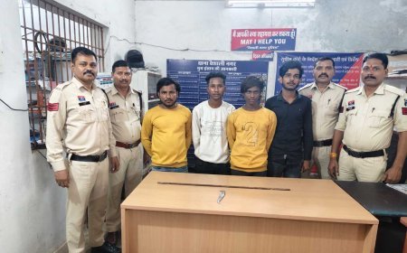 धारदार हथियार से जानलेवा हमला करने वाले चार आरोपी गिरफ्तार, जेल भेजे गए