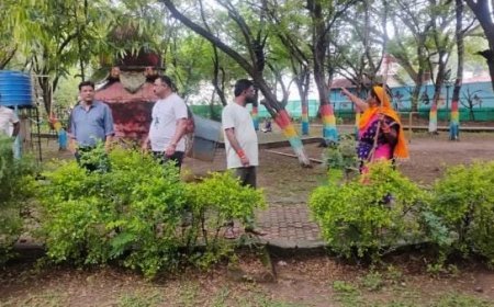 पार्क सौंदर्यीकरण को लेकर सक्रिय निगम: काशीराम कोसरे ने किया दादा-दादी नाना-नानी पार्क का निरीक्षण