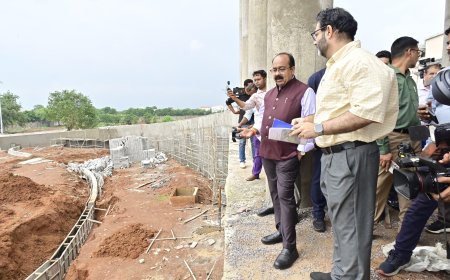 उपमुख्यमंत्री अरुण साव ने विधानसभा भवन निर्माण कार्य का किया निरीक्षण