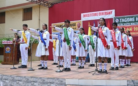 मैत्री विद्या निकेतन में छात्र नेतृत्व का भव्य आगाज़, अलंकरण एवं शपथ समारोह संपन्न