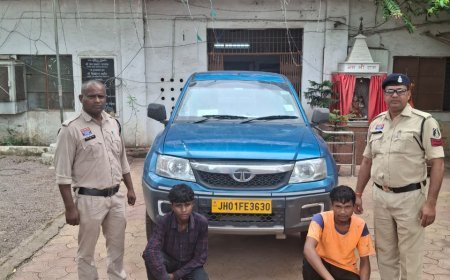 8 लाख की वाहन चोरी का खुलासा, खुर्सीपार पुलिस ने दो आरोपियों को किया गिरफ्तार